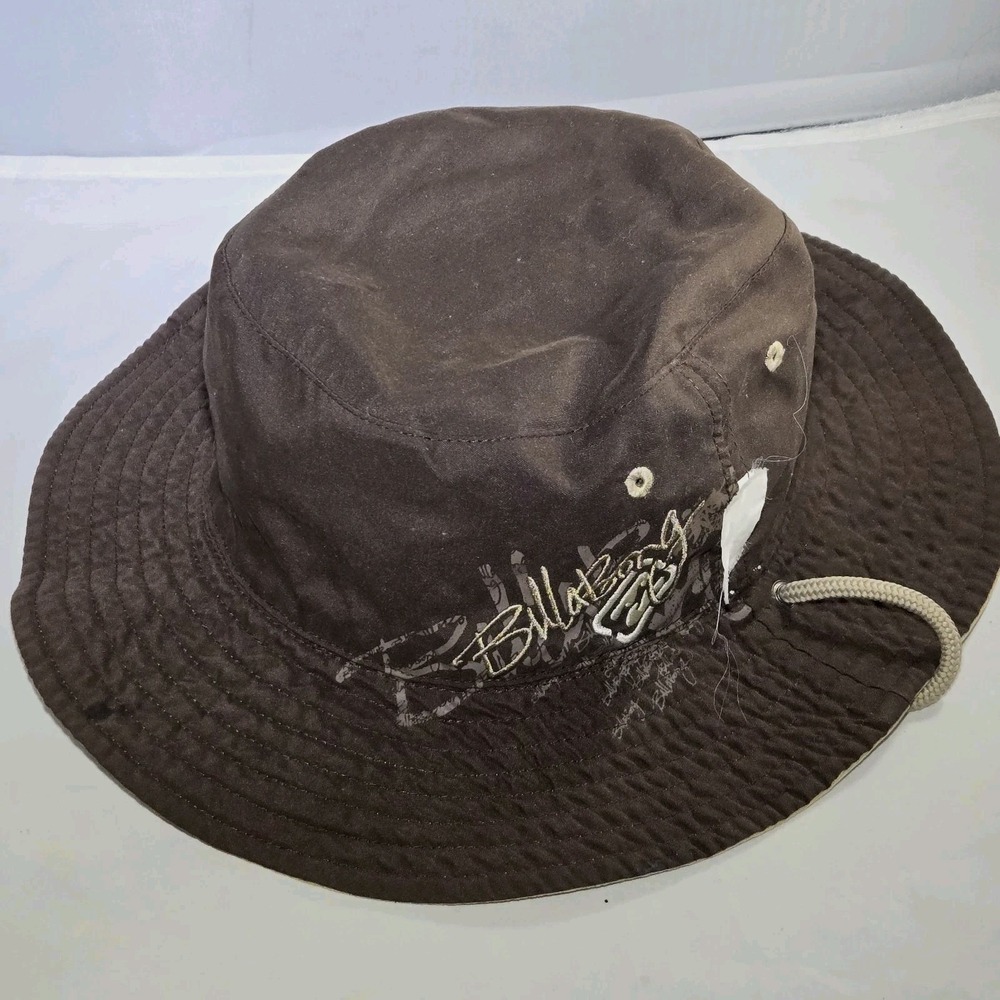 Billabong Reversible Bucket Hat With Drawstring Adult One Size Brown Y2k Vintage